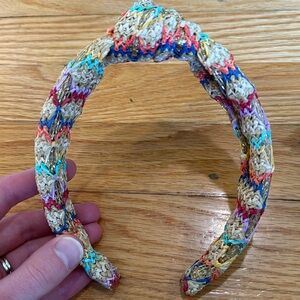 J. Crew woven headband with knot